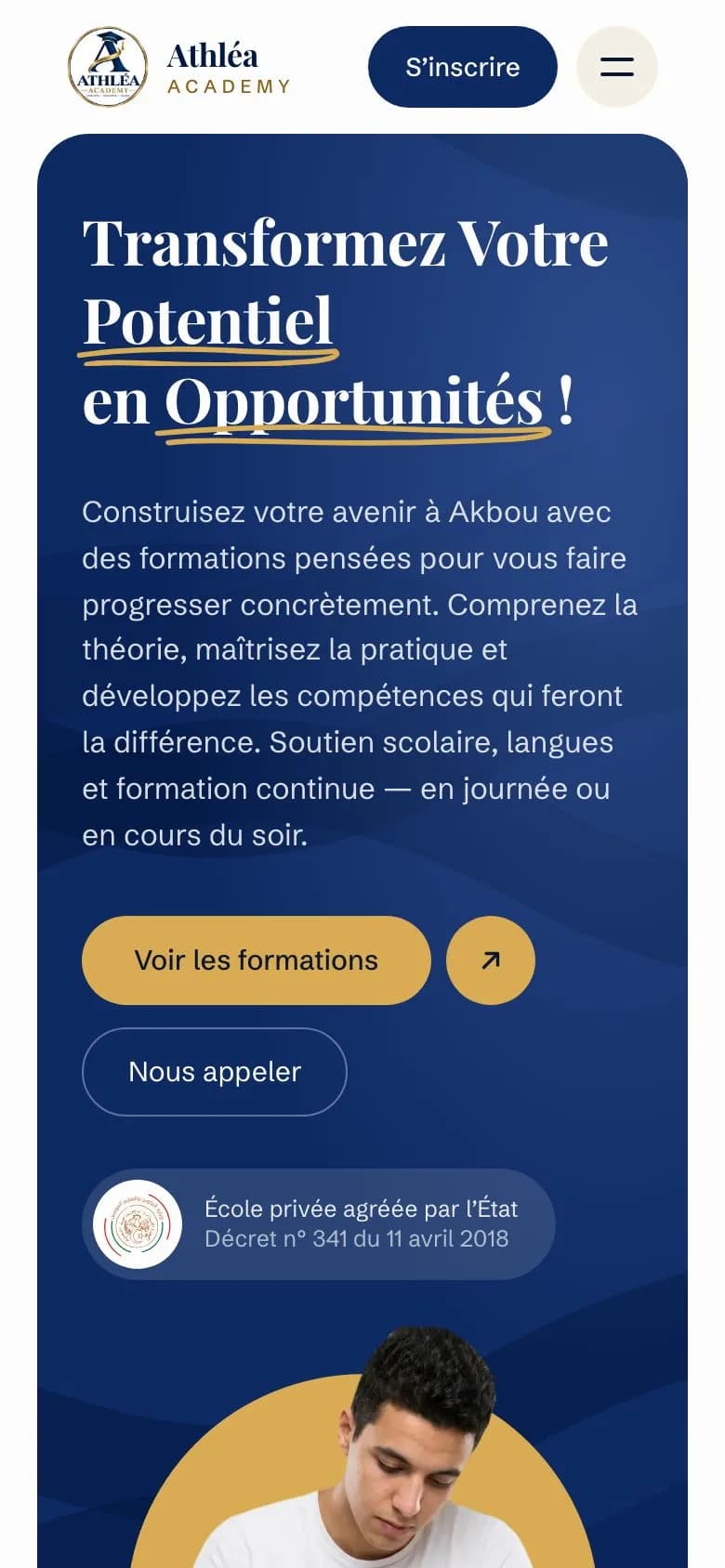 Athlea Academy — Version mobile